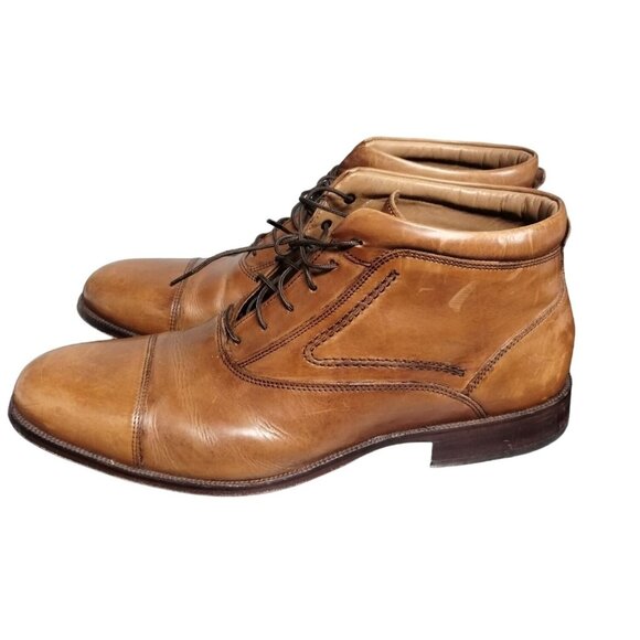 Johnston & Murphy Men\'s Leather Oxford Boots Size 9.5 SKU 1906